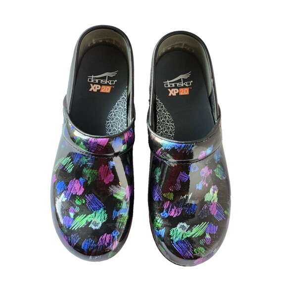 Dansko Shoes - Dansko XP 2.0 Patent Leather Clog Multicolor Womens Size EU38 US 7.5 8 Comfort
